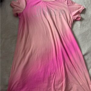 Juicy Couture Pink Gradient Tee Dress